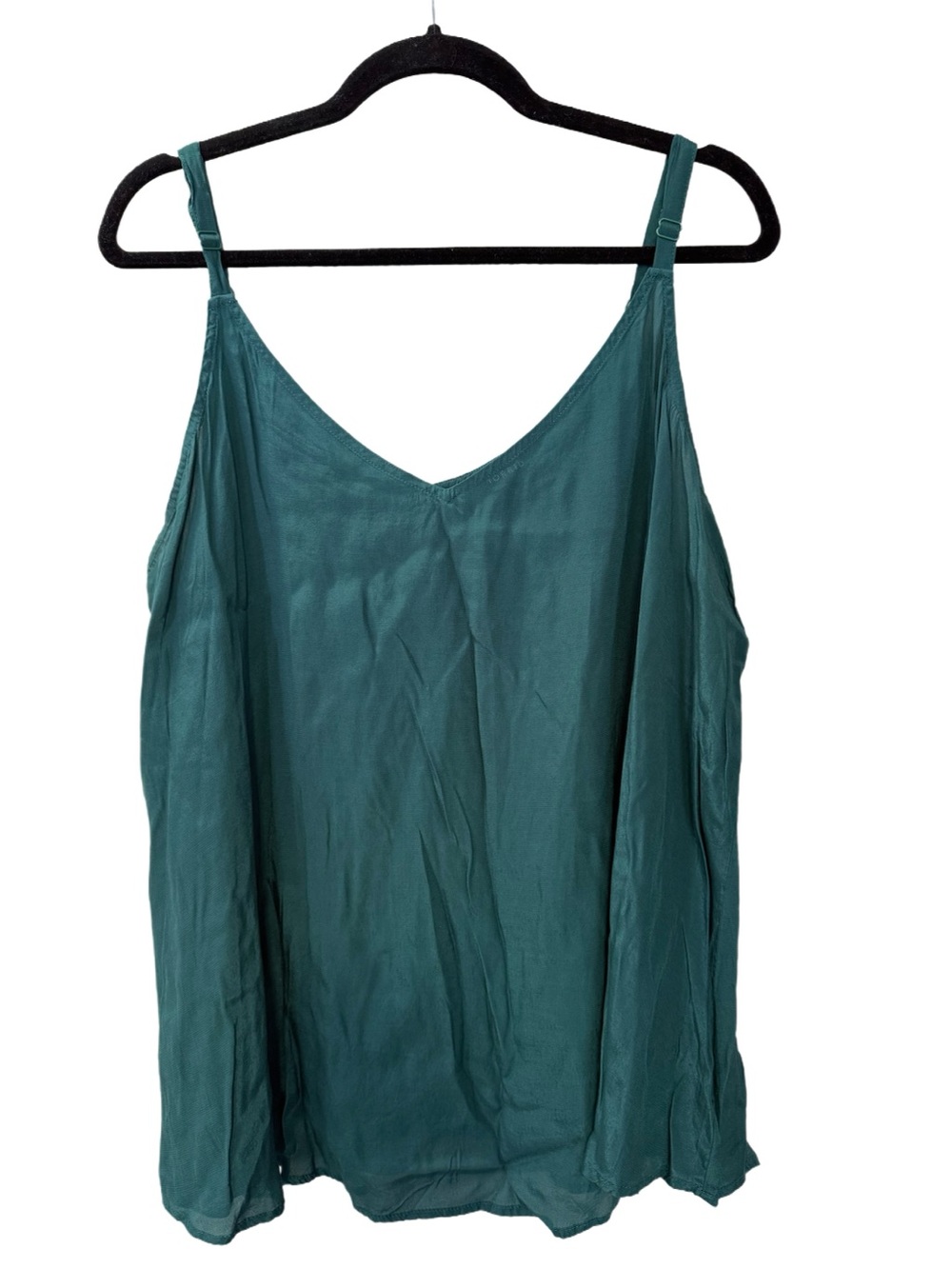 EUC Torrid Sophie Crepe Faille Swing Cami, Size 2X (18/20), Green